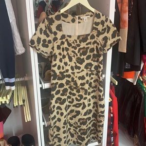 Cream Cheetah dress